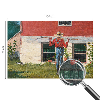 Fototapetai su kaimo peizažu