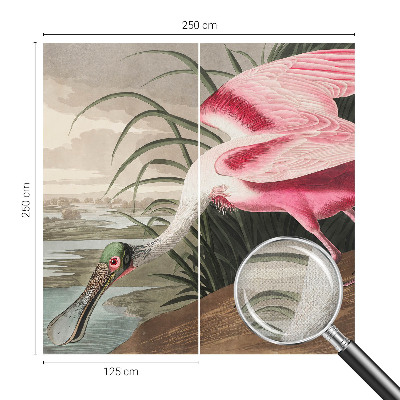 3D fototapetas su egzotiniu paukščio motyvu