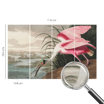 3D fototapetas su egzotiniu paukščio motyvu