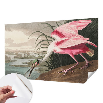 3D fototapetas su egzotiniu paukščio motyvu