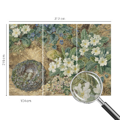 3D fototapetas su pavasario kompozicija