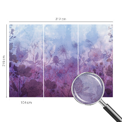 3D fototapetas sienoms su Pastelblombster motyvu