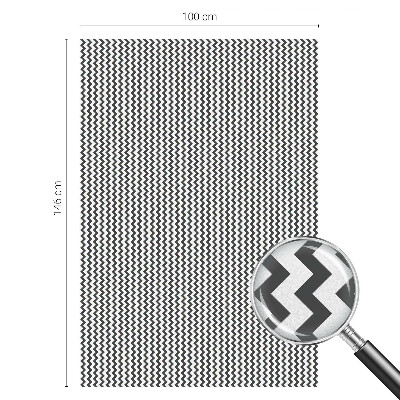 Matinė klijuojama plėvelė langams Zigzago raštas