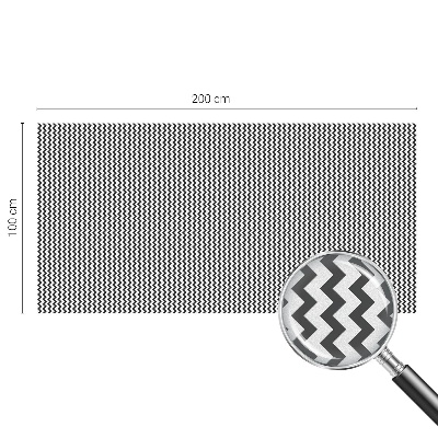 Matinė klijuojama plėvelė langams Zigzago raštas