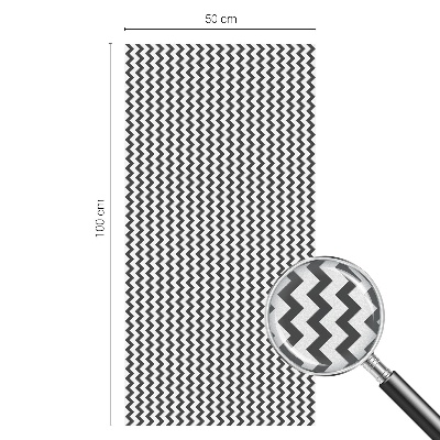 Matinė klijuojama plėvelė langams Zigzago raštas