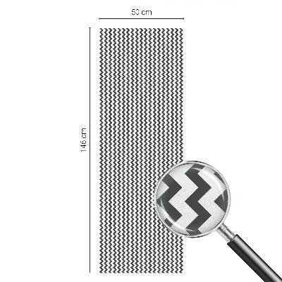 Matinė klijuojama plėvelė langams Zigzago raštas