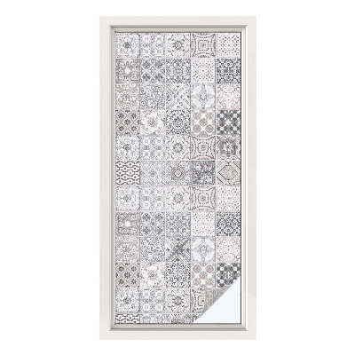 Pieninė plėvelė langams su raštu Plytelių raštai