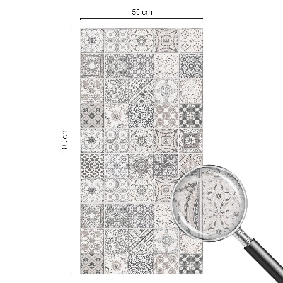 Pieninė plėvelė langams su raštu Plytelių raštai