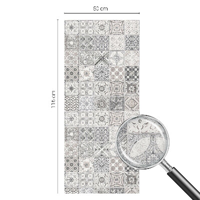 Pieninė plėvelė langams su raštu Plytelių raštai