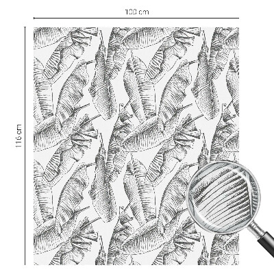 Plėvelė langams privatumui vitražas Tropiniai lapai