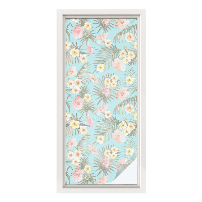 Pieninė plėvelė langams su raštu Atogrąžų raštas