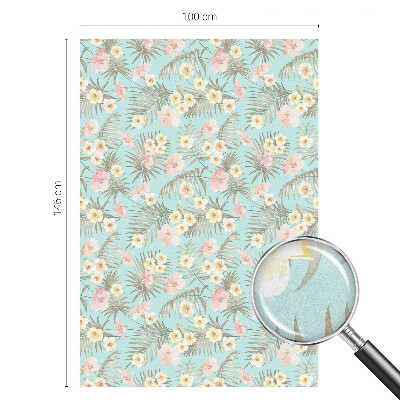 Pieninė plėvelė langams su raštu Atogrąžų raštas