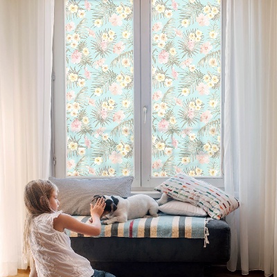 Pieninė plėvelė langams su raštu Atogrąžų raštas