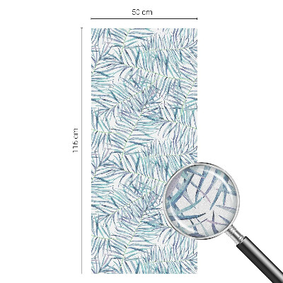 Nepermatoma plėvelė langams Botaninis raštas