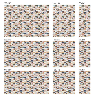 Matinė plėvelė langams su vitražo efektu Pastelinė simetrija