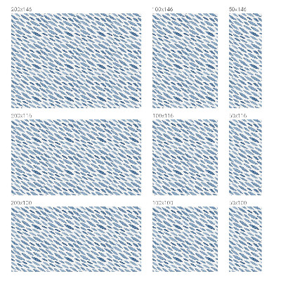 Matinė klijuojama plėvelė langams Mėlyni potėpiai