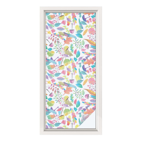 Matinė klijuojama plėvelė langams Spalvinga kompozicija