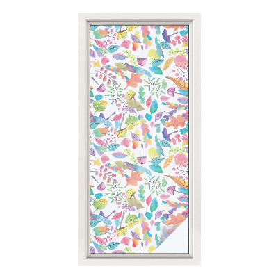 Matinė klijuojama plėvelė langams Spalvinga kompozicija