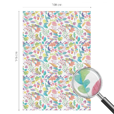 Matinė klijuojama plėvelė langams Spalvinga kompozicija