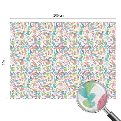 Matinė klijuojama plėvelė langams Spalvinga kompozicija