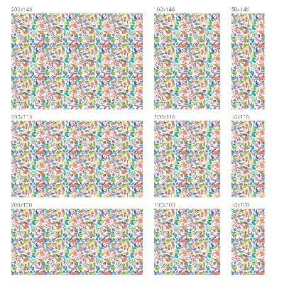 Matinė klijuojama plėvelė langams Spalvinga kompozicija