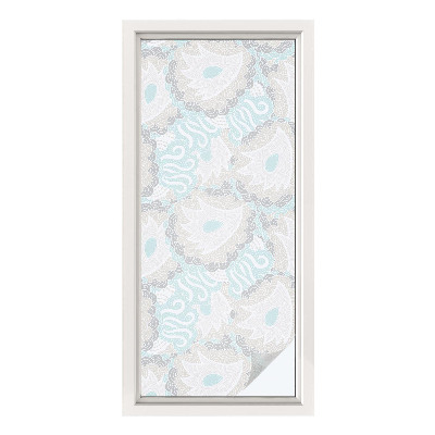 Matinė plėvelė langams su vitražo efektu Subtilūs plunksnos