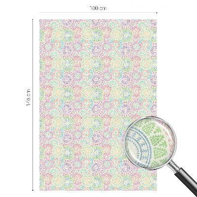 Nepermatoma plėvelė langams Spalvingos mandalos