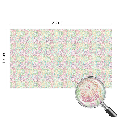 Nepermatoma plėvelė langams Spalvingos mandalos