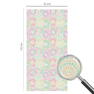 Nepermatoma plėvelė langams Spalvingos mandalos