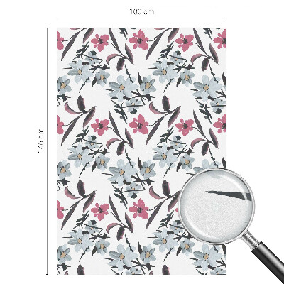 Pieninė plėvelė langams su raštu Gėlių raštas