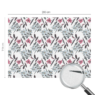 Pieninė plėvelė langams su raštu Gėlių raštas