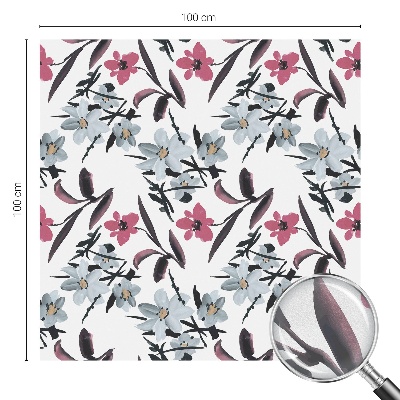 Pieninė plėvelė langams su raštu Gėlių raštas