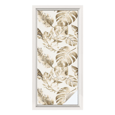 Matinė plėvelė langams su vitražo efektu Tropiniai augalai