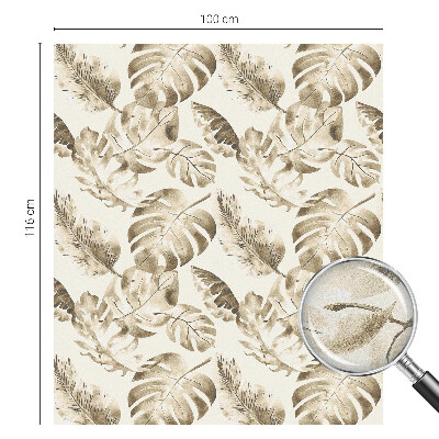 Matinė plėvelė langams su vitražo efektu Tropiniai augalai