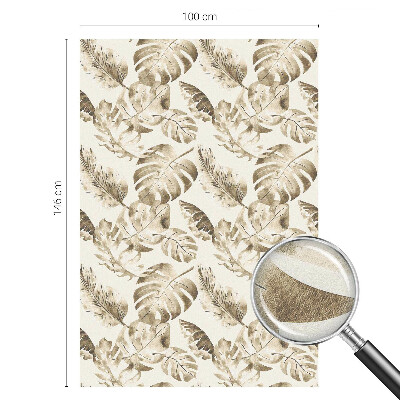 Matinė plėvelė langams su vitražo efektu Tropiniai augalai