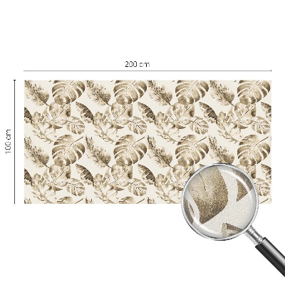 Matinė plėvelė langams su vitražo efektu Tropiniai augalai