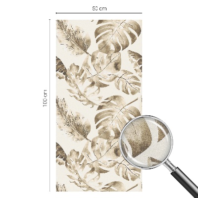 Matinė plėvelė langams su vitražo efektu Tropiniai augalai