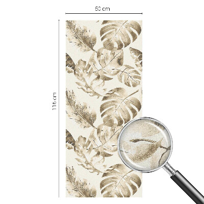 Matinė plėvelė langams su vitražo efektu Tropiniai augalai