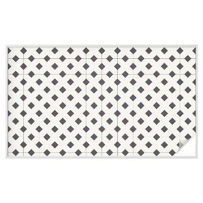 Matinė klijuojama plėvelė langams Juodi ir balti deimantai