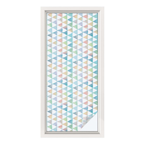 Nepermatoma plėvelė langams Geometriniai trikampiai