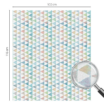 Nepermatoma plėvelė langams Geometriniai trikampiai