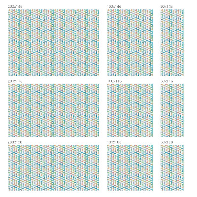 Nepermatoma plėvelė langams Geometriniai trikampiai