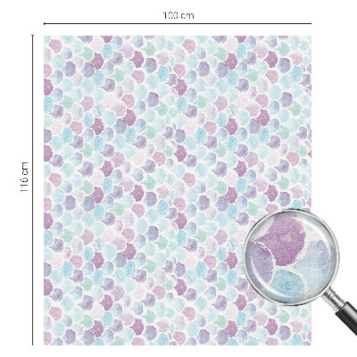 Matinė plėvelė langams su vitražo efektu Pasteliniai taškeliai