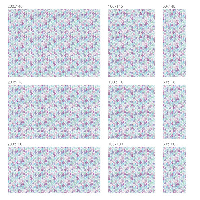 Matinė plėvelė langams su vitražo efektu Pasteliniai taškeliai