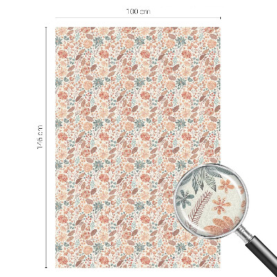 Pieninė plėvelė langams su raštu Gėlių kompozicija