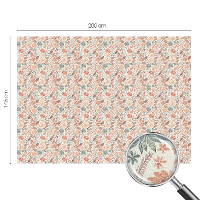 Pieninė plėvelė langams su raštu Gėlių kompozicija