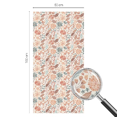 Pieninė plėvelė langams su raštu Gėlių kompozicija