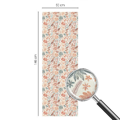 Pieninė plėvelė langams su raštu Gėlių kompozicija