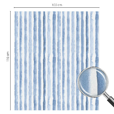 Matinė plėvelė langams su vitražo efektu Mėlynos juostelės
