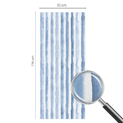 Matinė plėvelė langams su vitražo efektu Mėlynos juostelės